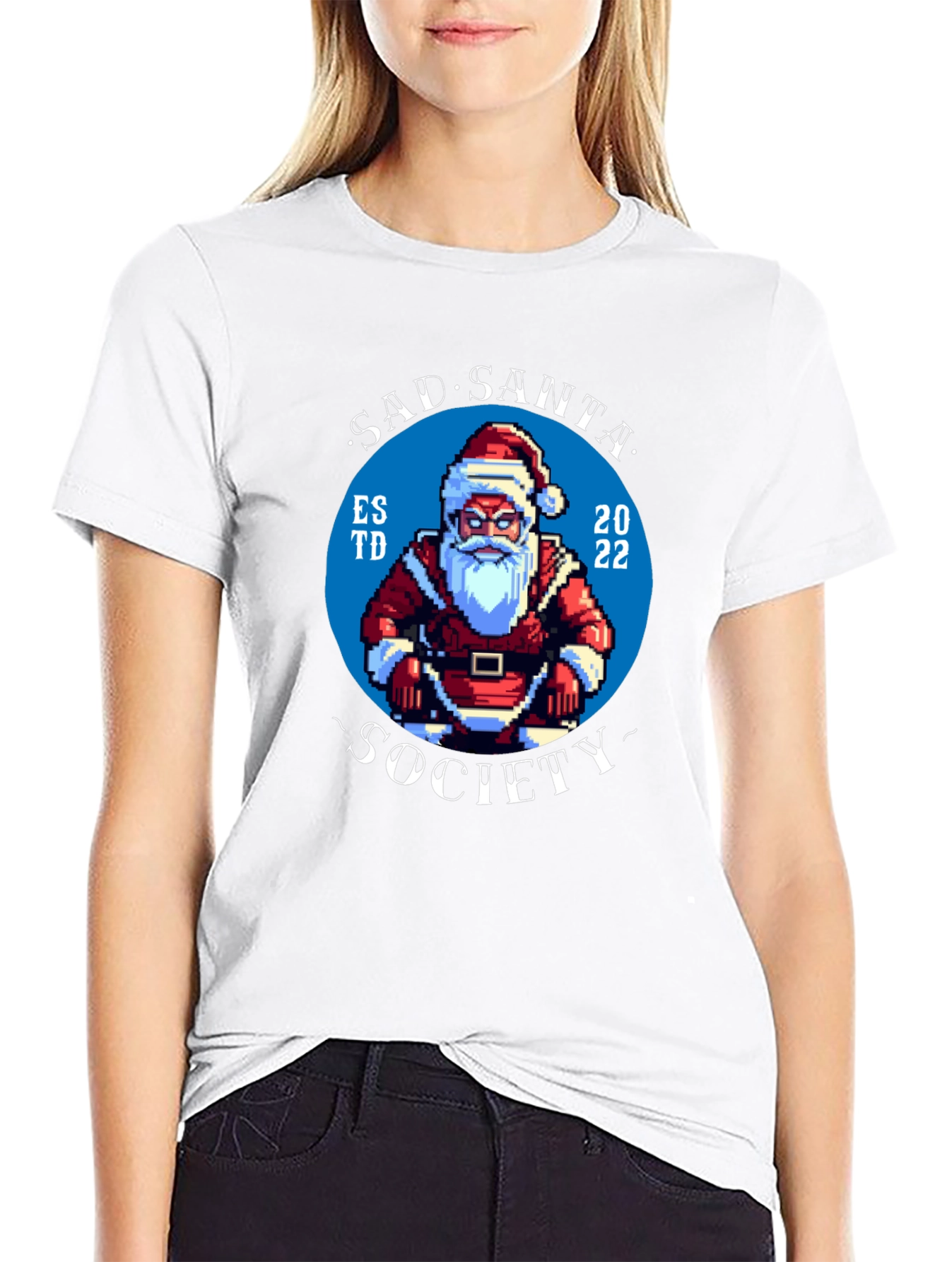 Sad Santa Society Black T-Shirt - Est. 2022
