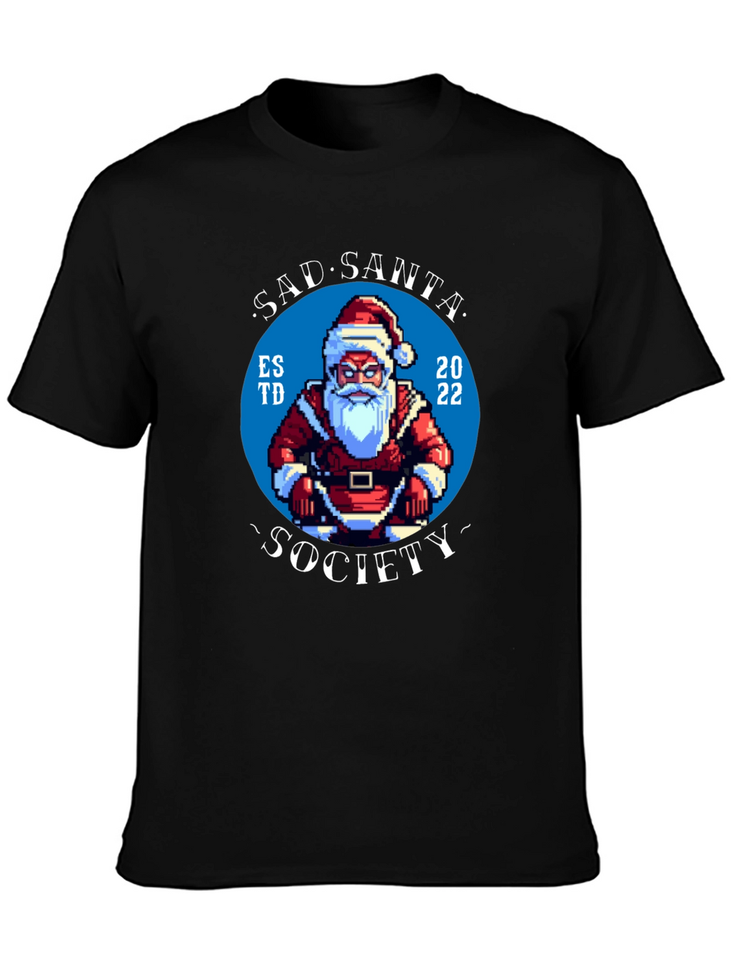 Sad Santa Society Black T-Shirt - Est. 2022