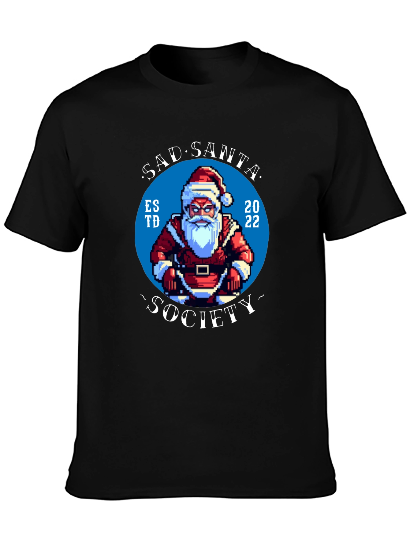 Sad Santa Society Black T-Shirt - Est. 2022