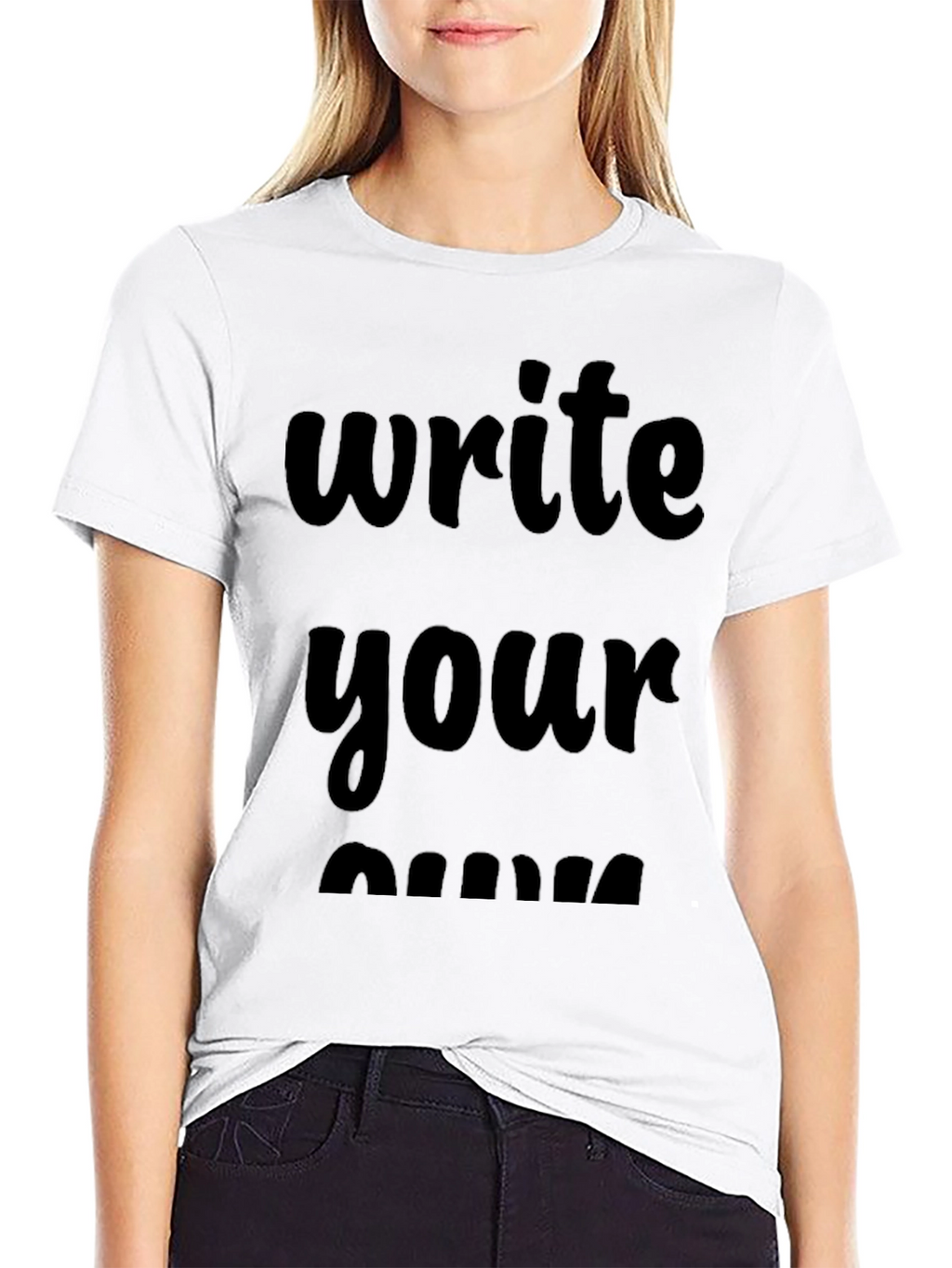 Write Your Own Shirt Black T-Shirt