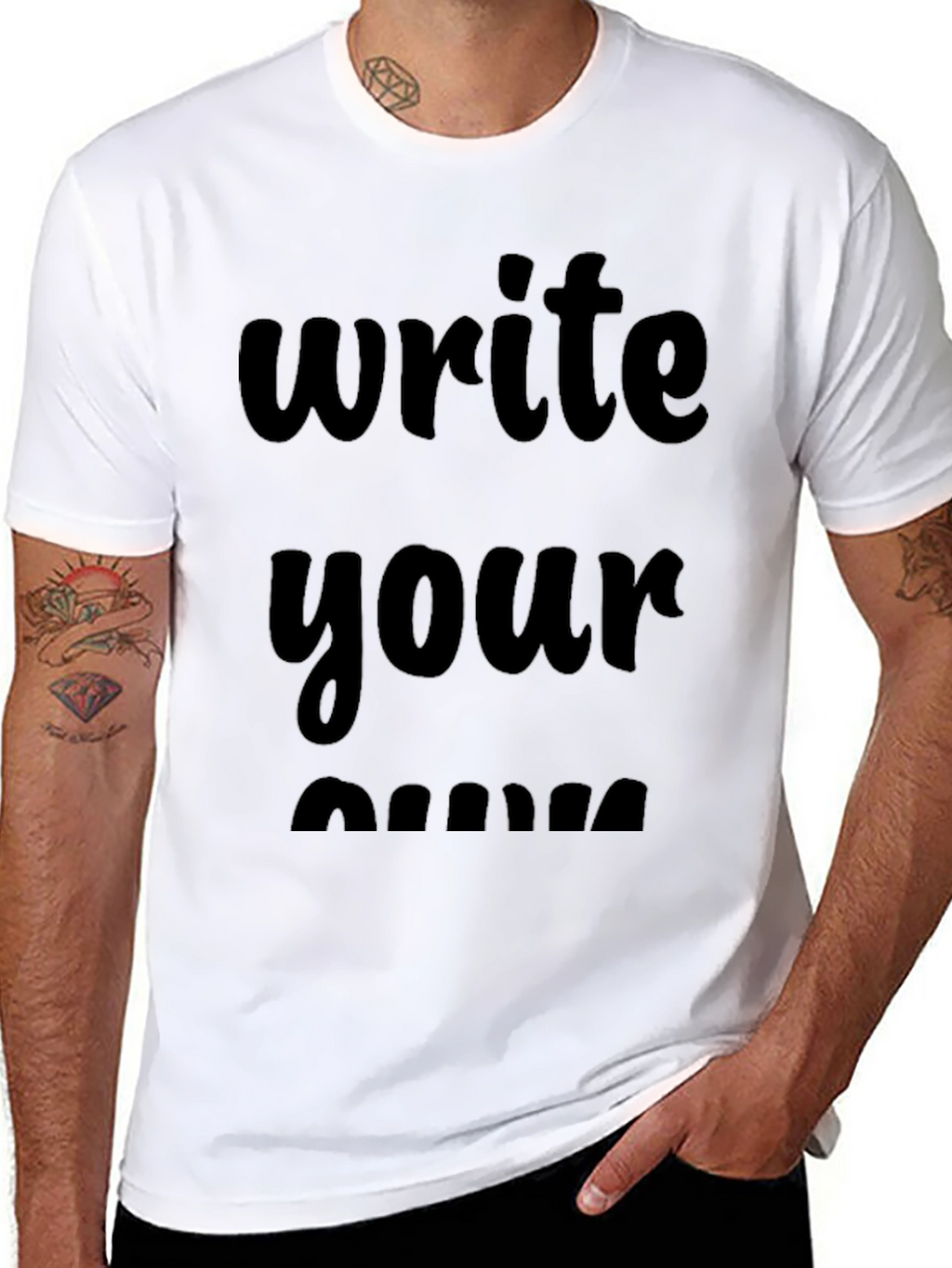 Write Your Own Shirt Black T-Shirt