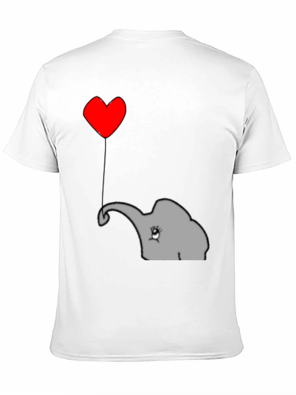 Elephant Heart Balloon T-Shirt - Cute Animal Tee