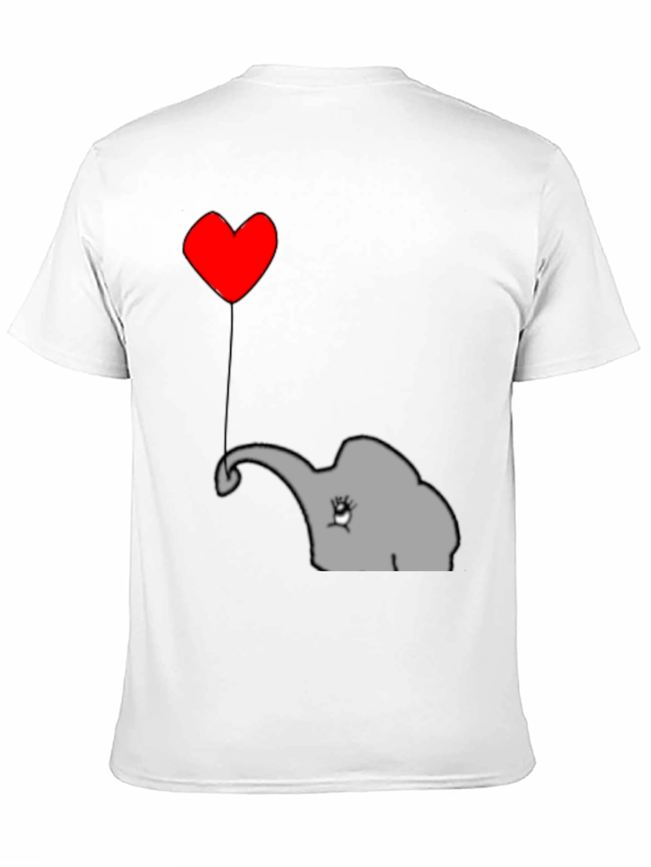 Elephant Heart Balloon T-Shirt - Cute Animal Tee