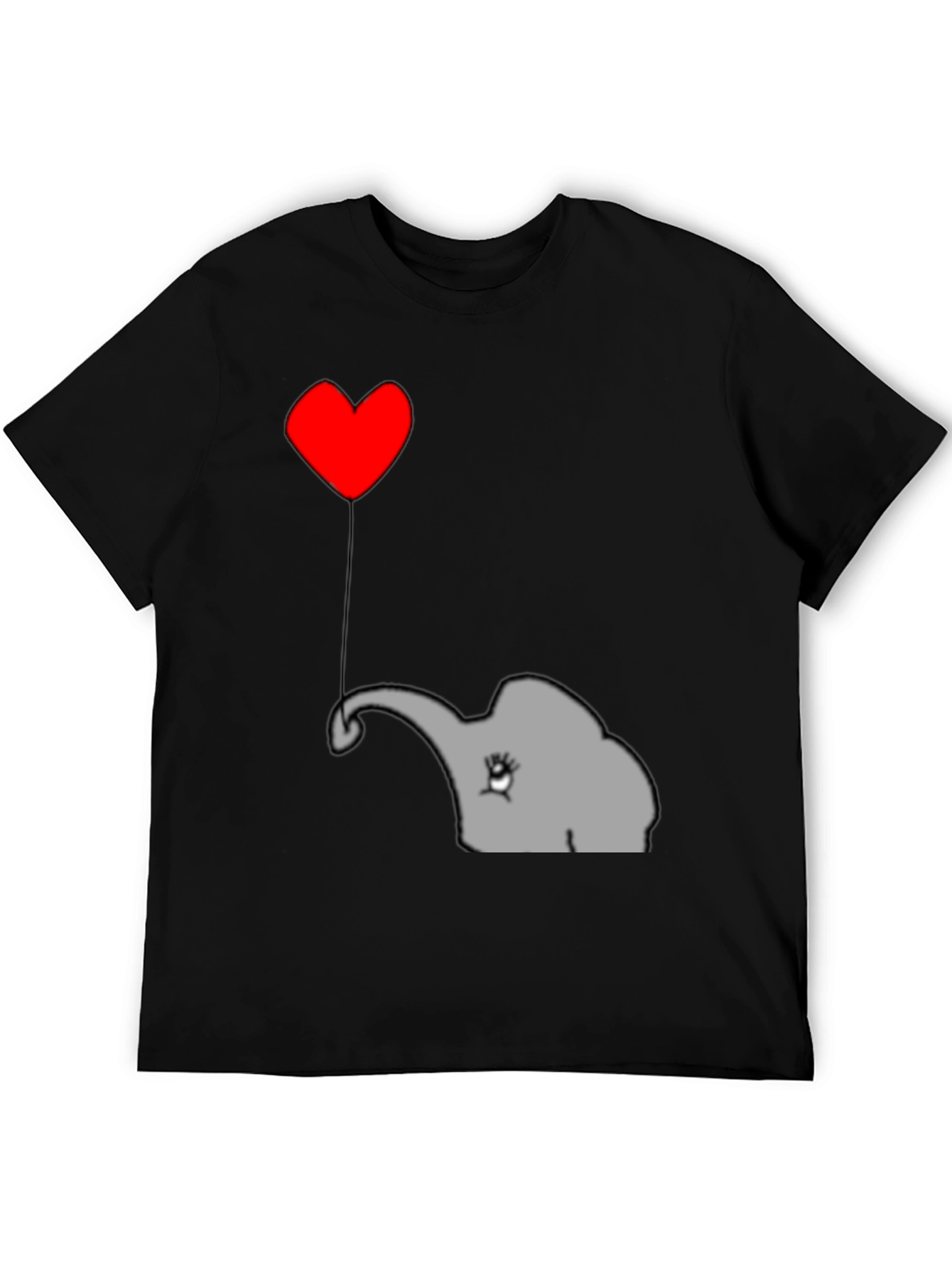 Elephant Heart Balloon T-Shirt - Cute Animal Tee