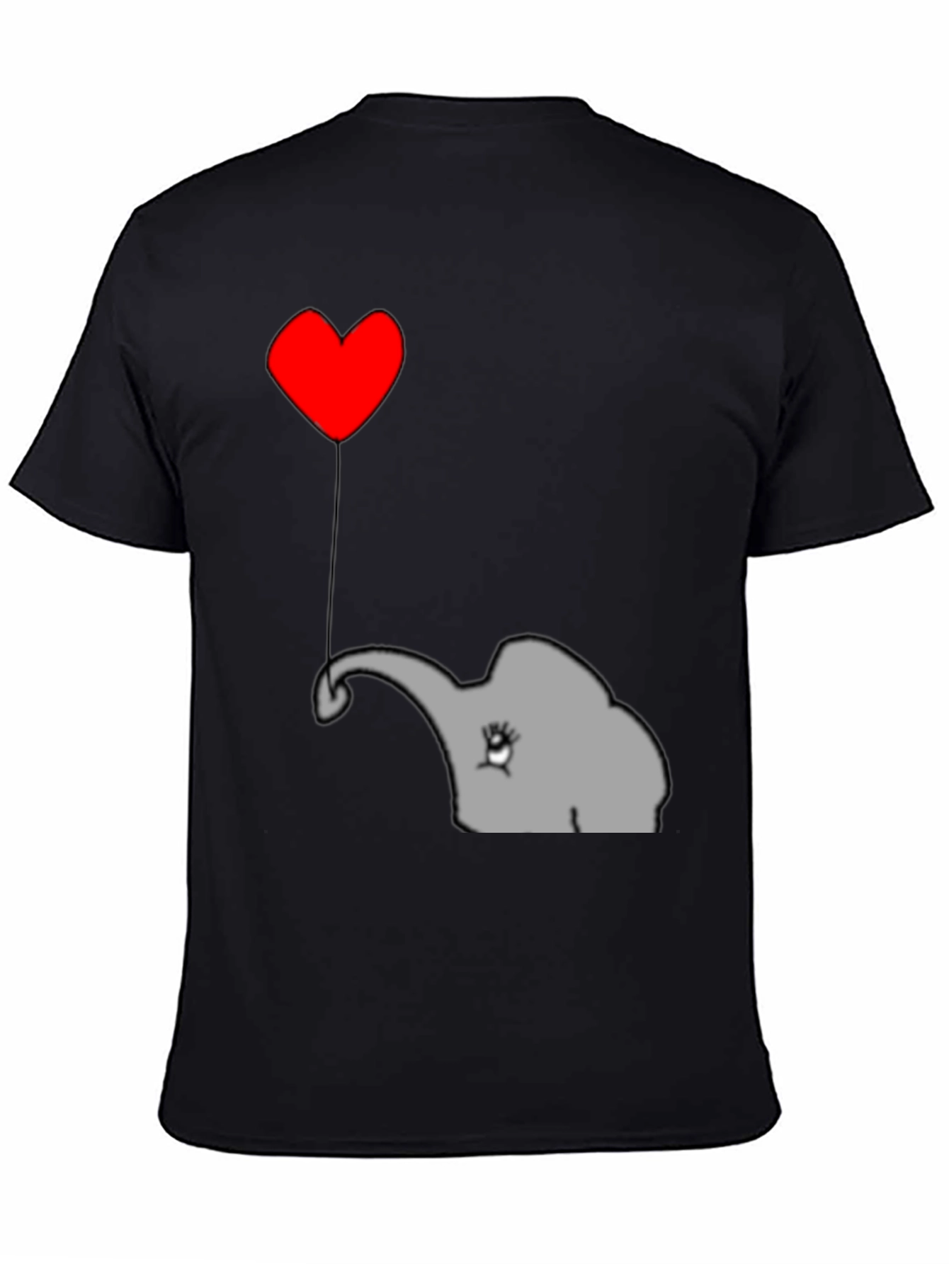 Elephant Heart Balloon T-Shirt - Cute Animal Tee