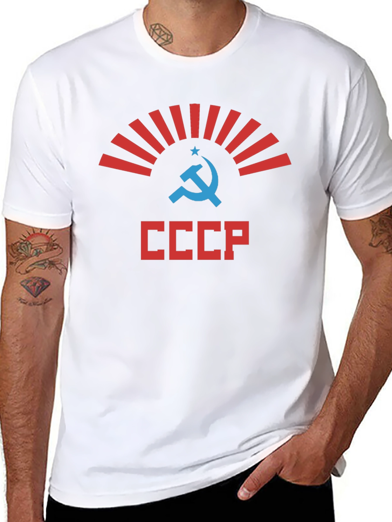 USSR Inspired Graphic T-Shirt - Hammer & Sickle