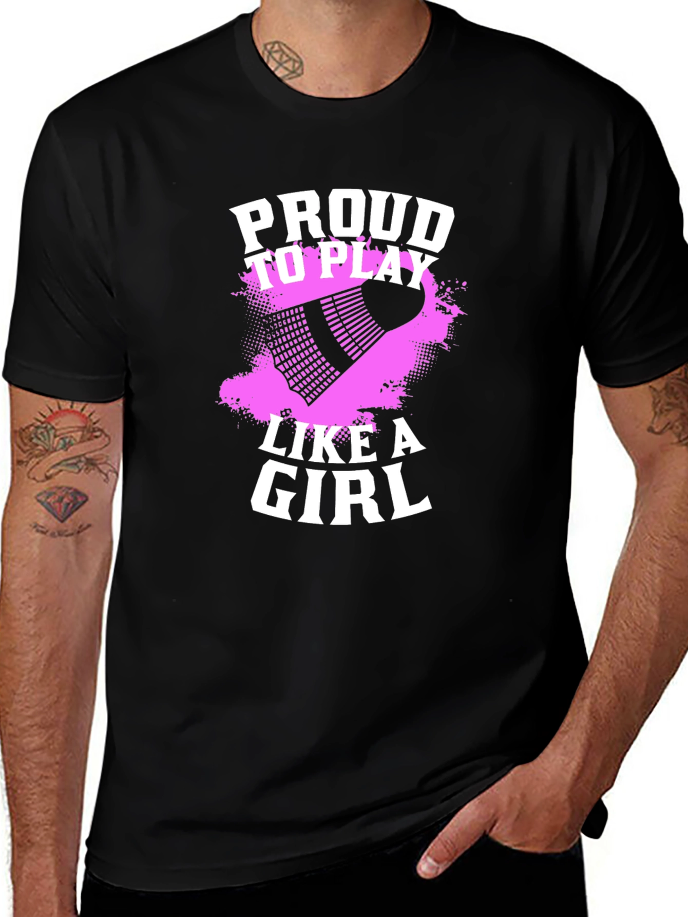 Proud to Play Like A Girl Badminton T-Shirt