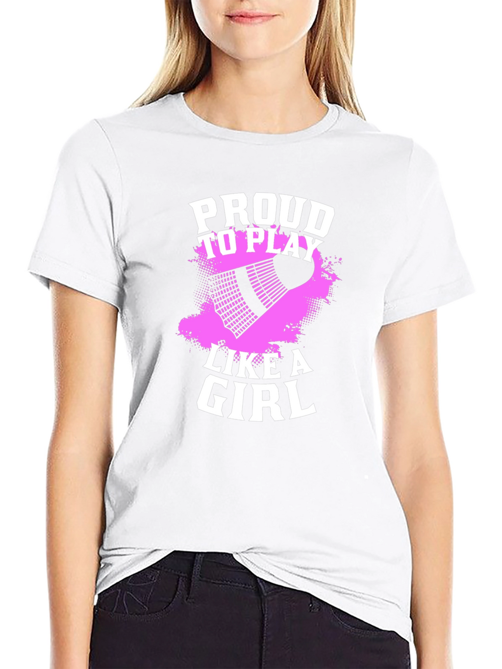 Proud to Play Like A Girl Badminton T-Shirt
