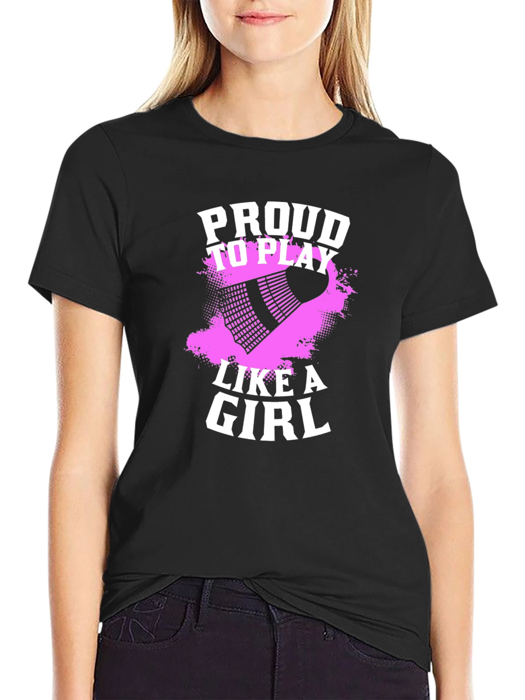 Proud to Play Like A Girl Badminton T-Shirt