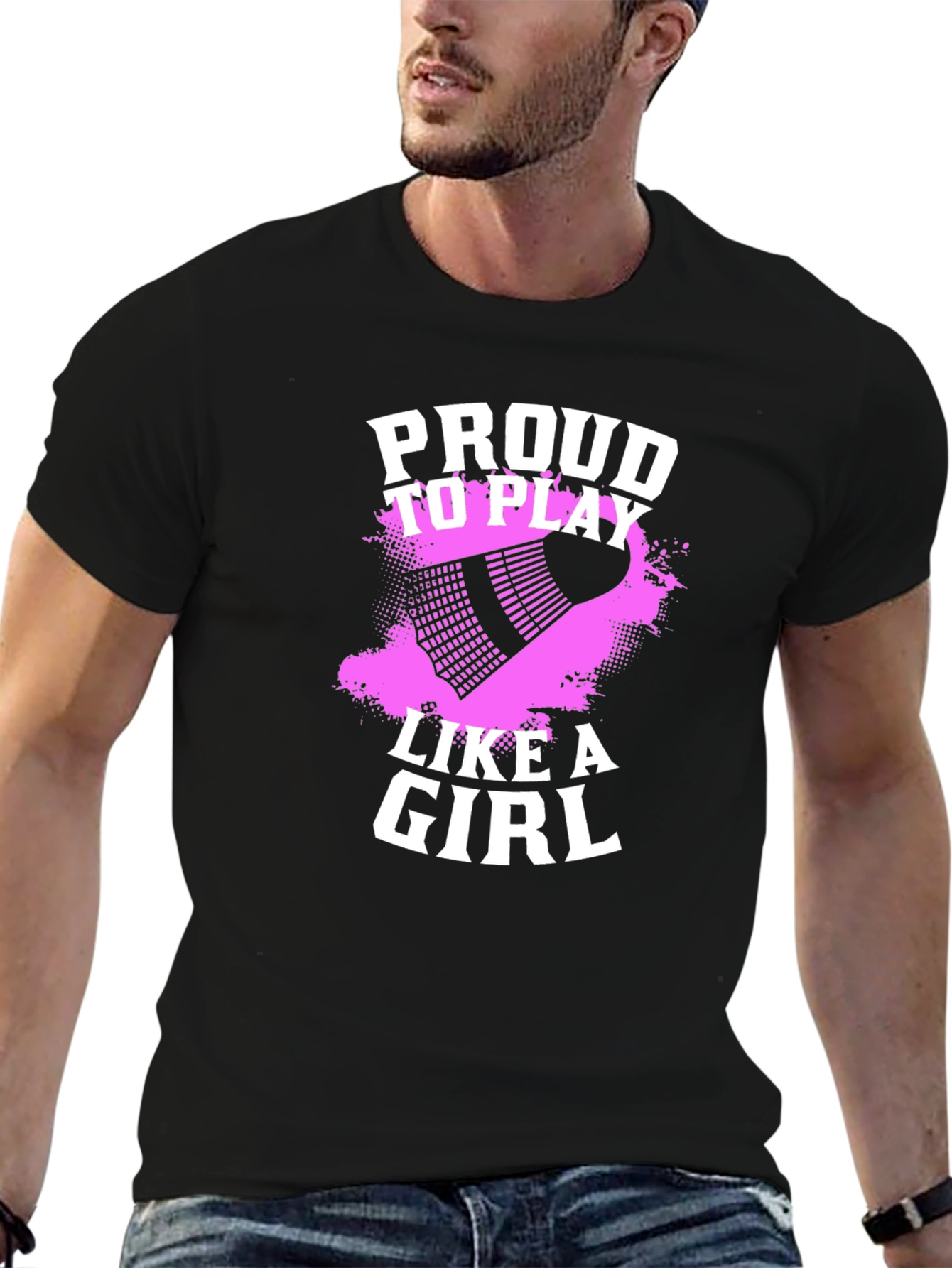 Proud to Play Like A Girl Badminton T-Shirt