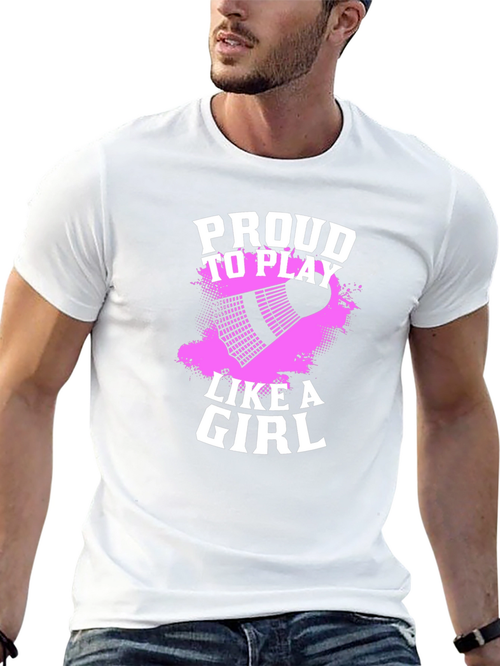 Proud to Play Like A Girl Badminton T-Shirt