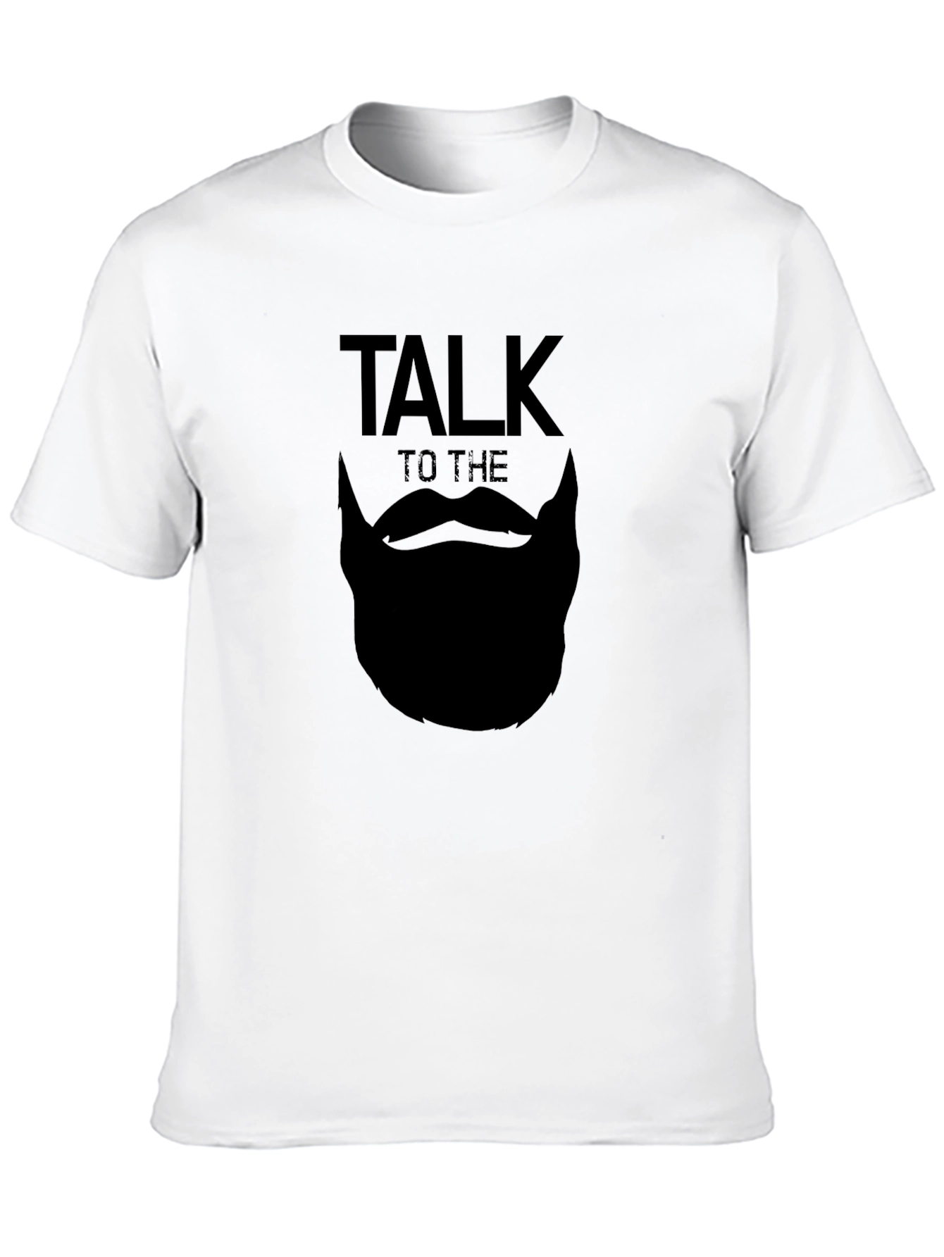 Talk to the Beard T-Shirt - Black Graphic Tee