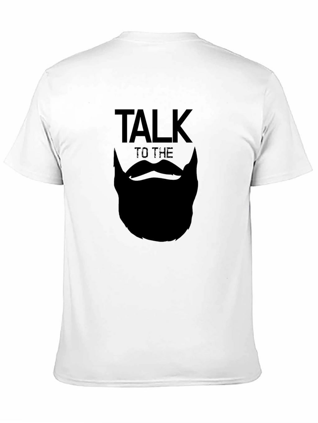 Talk to the Beard T-Shirt - Black Graphic Tee