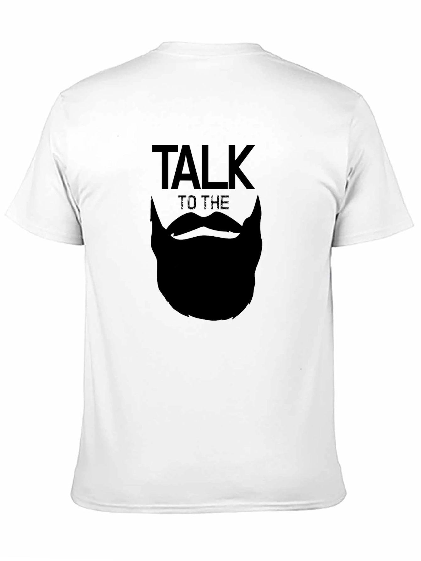 Talk to the Beard T-Shirt - Black Graphic Tee