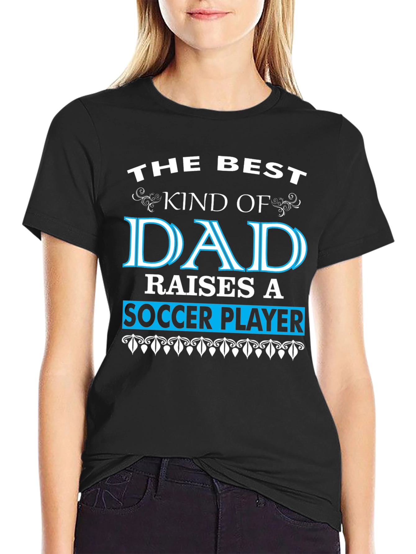 Best Dad Soccer Player T-Shirt