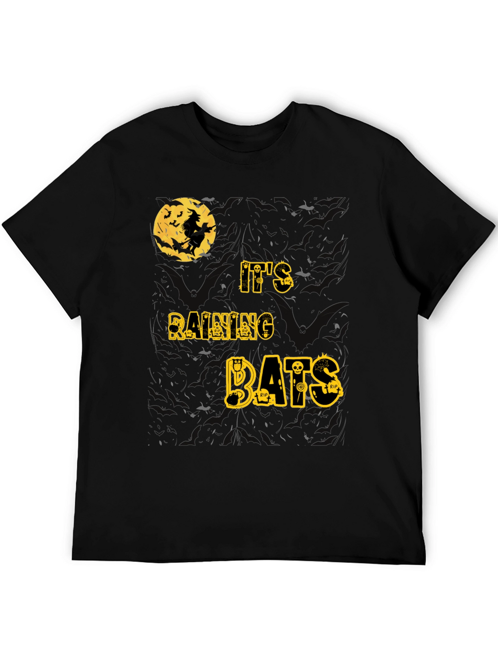 Halloween Witch Bats T-Shirt - Spooky Season Tee