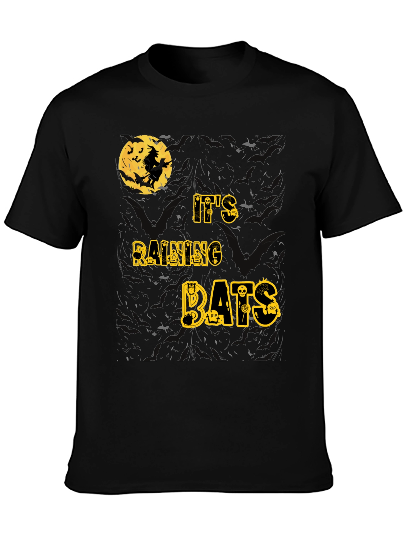 Halloween Witch Bats T-Shirt - Spooky Season Tee