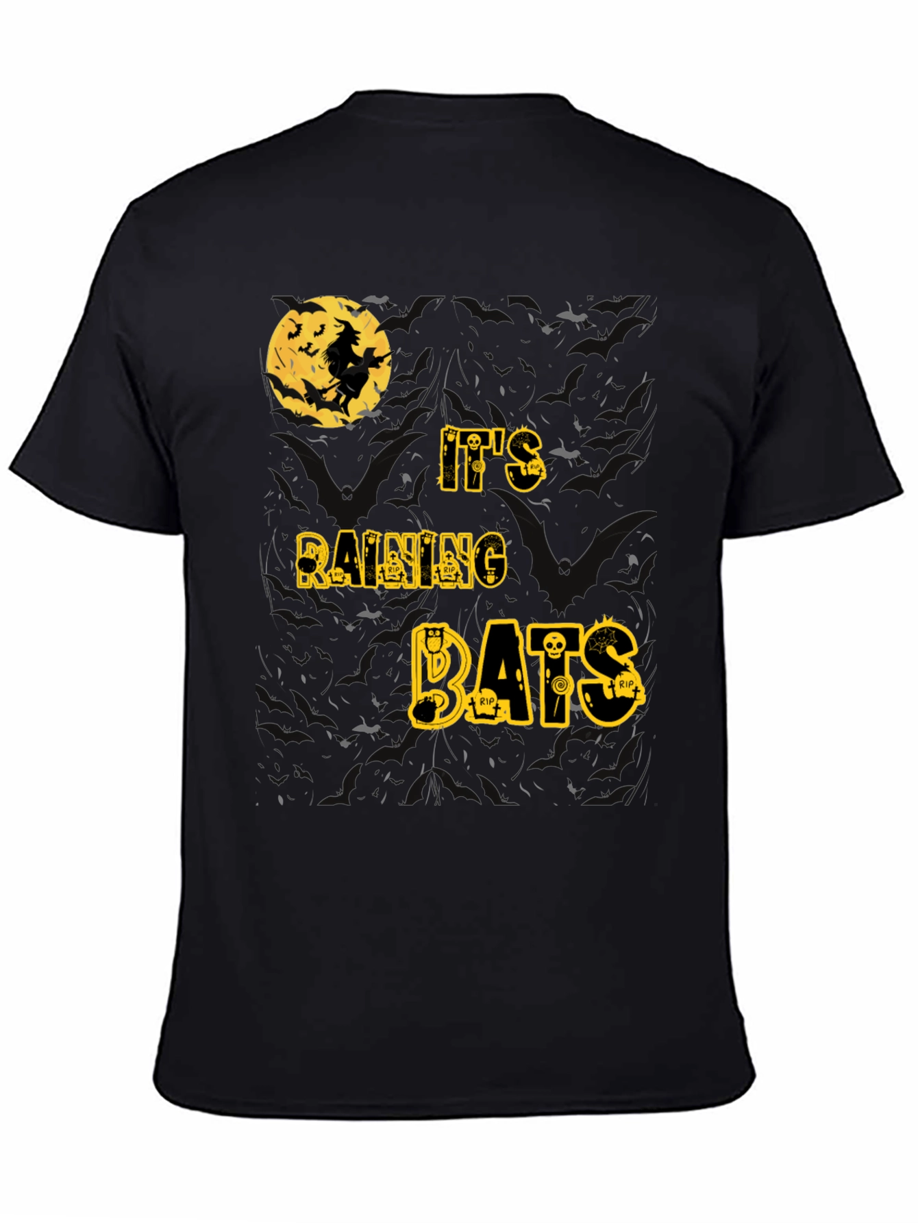 Halloween Witch Bats T-Shirt - Spooky Season Tee