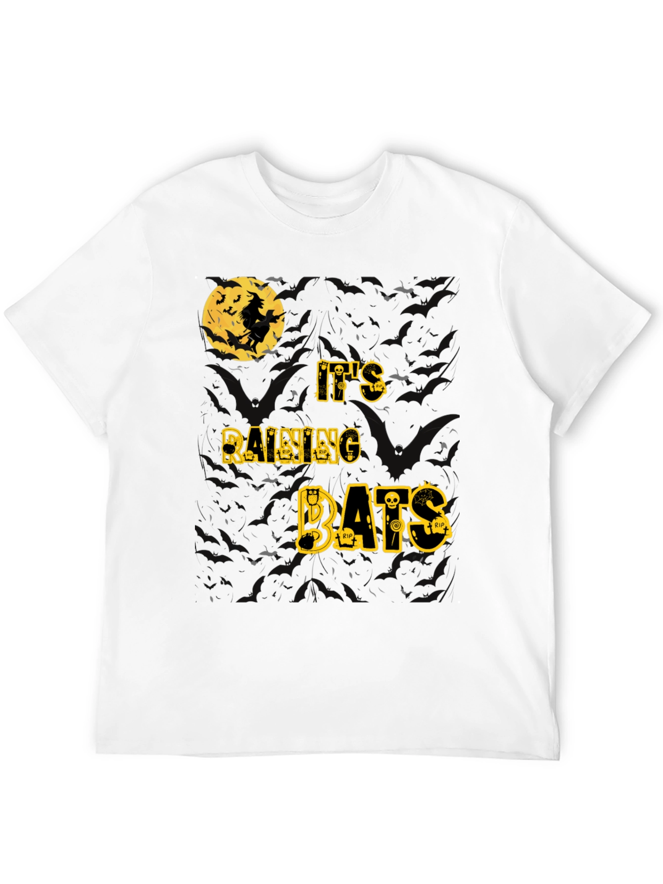 Halloween Witch Bats T-Shirt - Spooky Season Tee