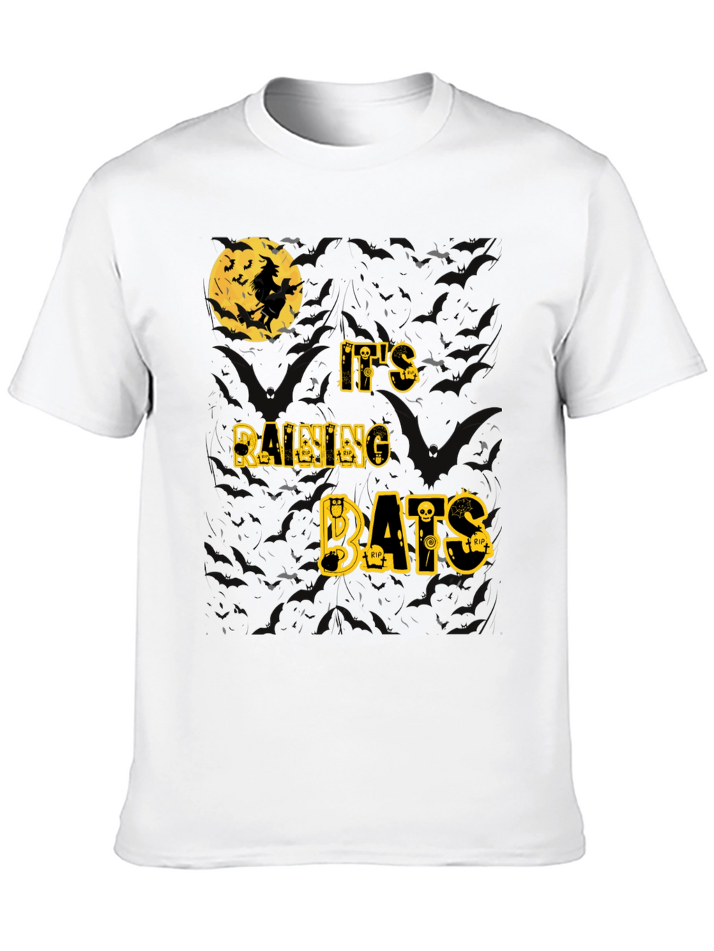 Halloween Witch Bats T-Shirt - Spooky Season Tee