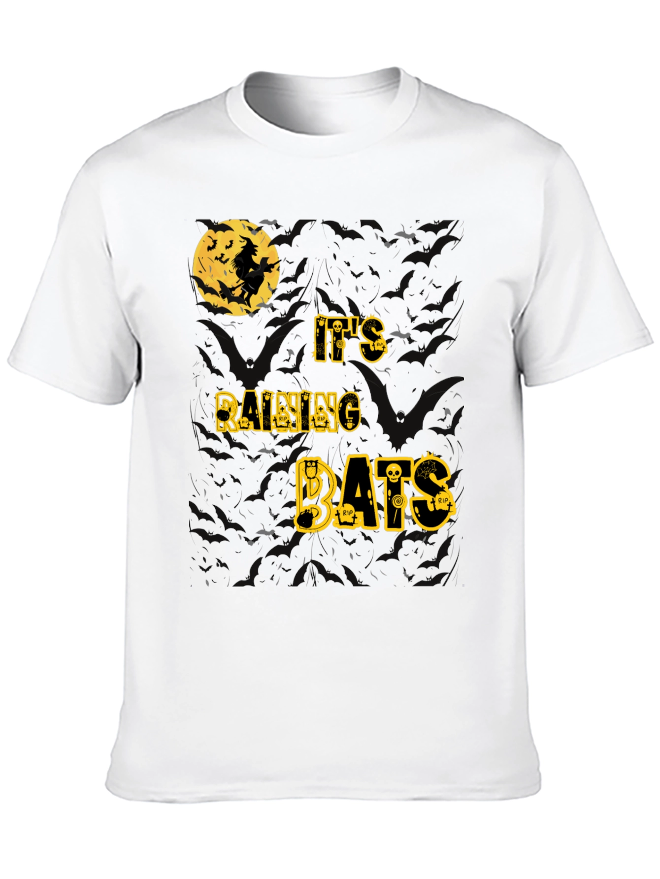 Halloween Witch Bats T-Shirt - Spooky Season Tee