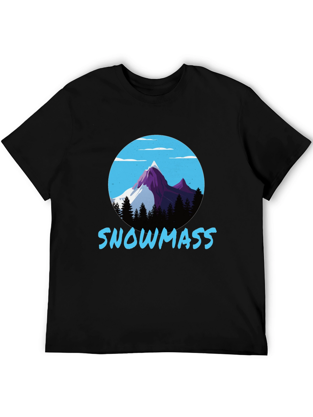 Snowmass Mountain Graphic Tee - Black
