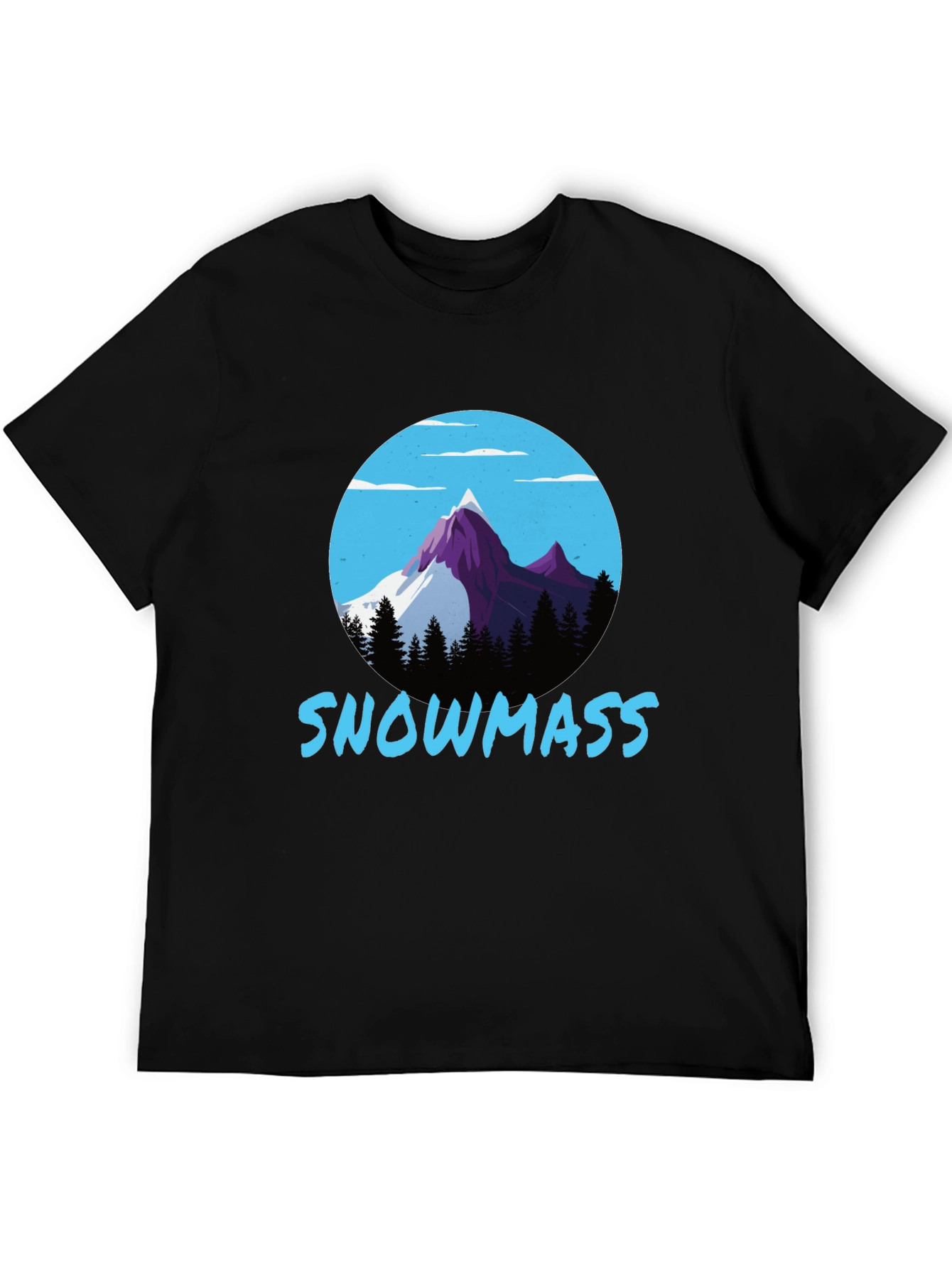 Snowmass Mountain Graphic Tee - Black