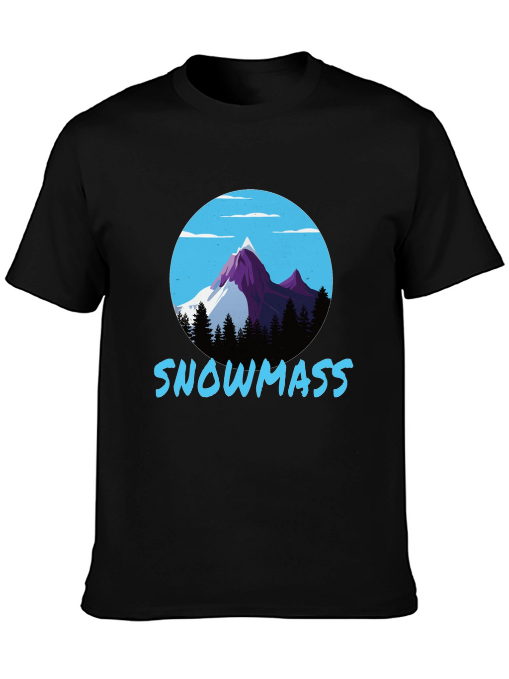 Snowmass Mountain Graphic Tee - Black