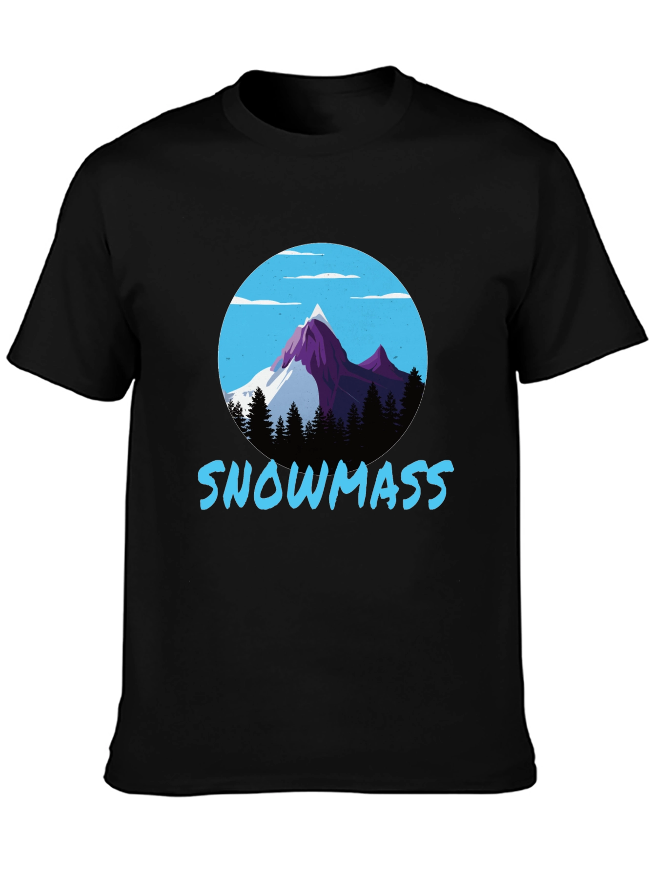 Snowmass Mountain Graphic Tee - Black