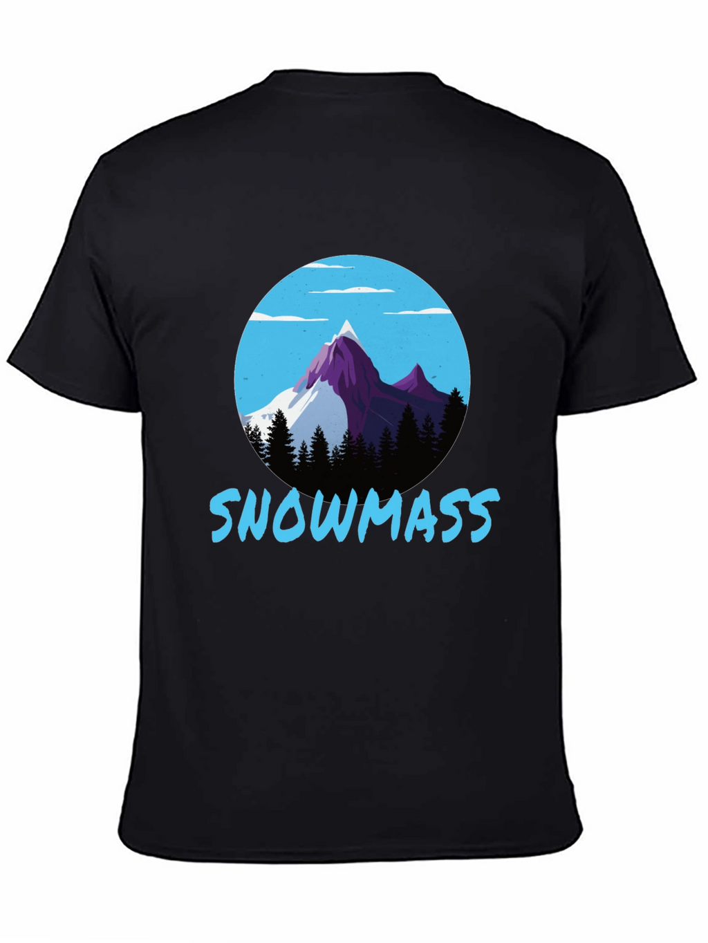 Snowmass Mountain Graphic Tee - Black
