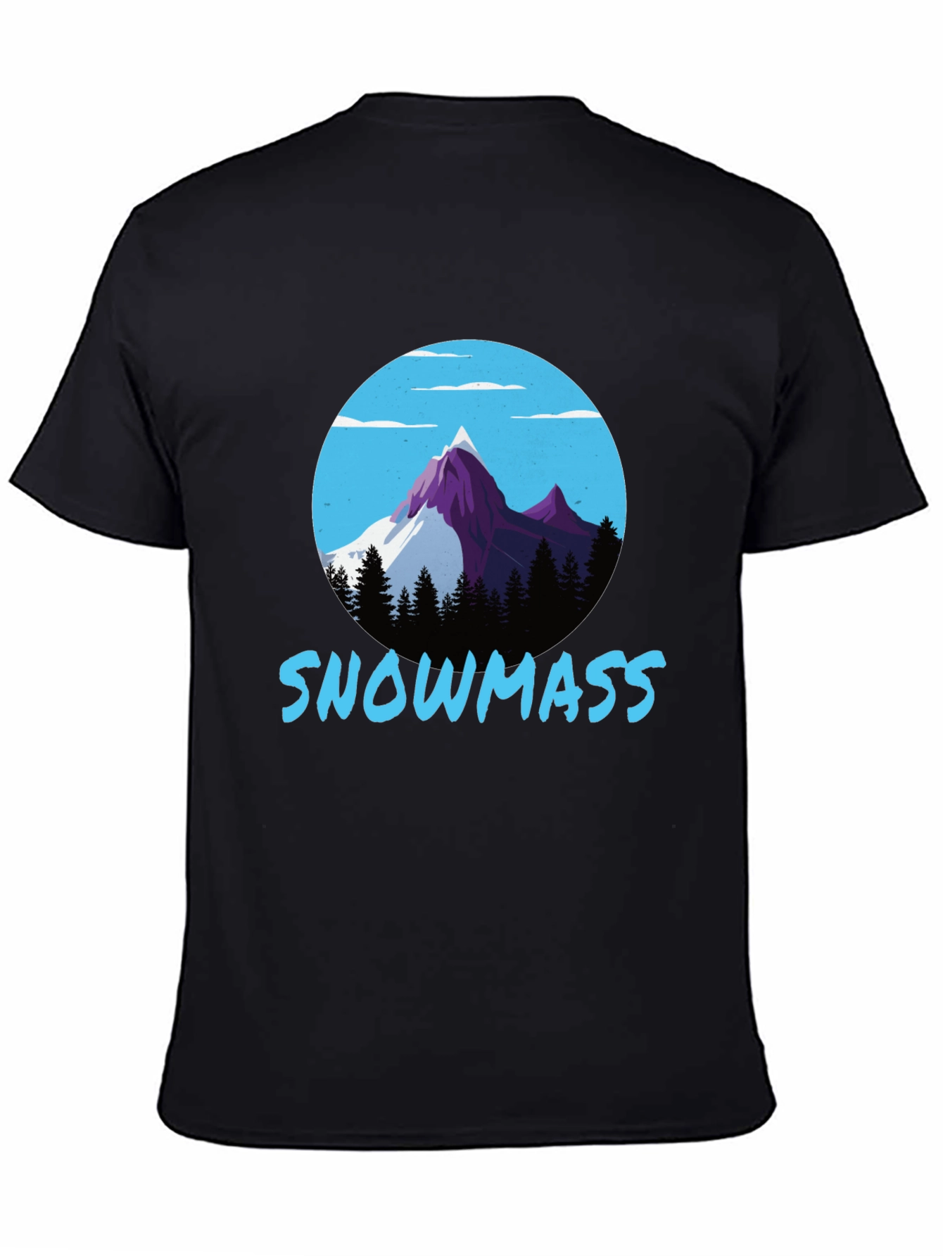 Snowmass Mountain Graphic Tee - Black