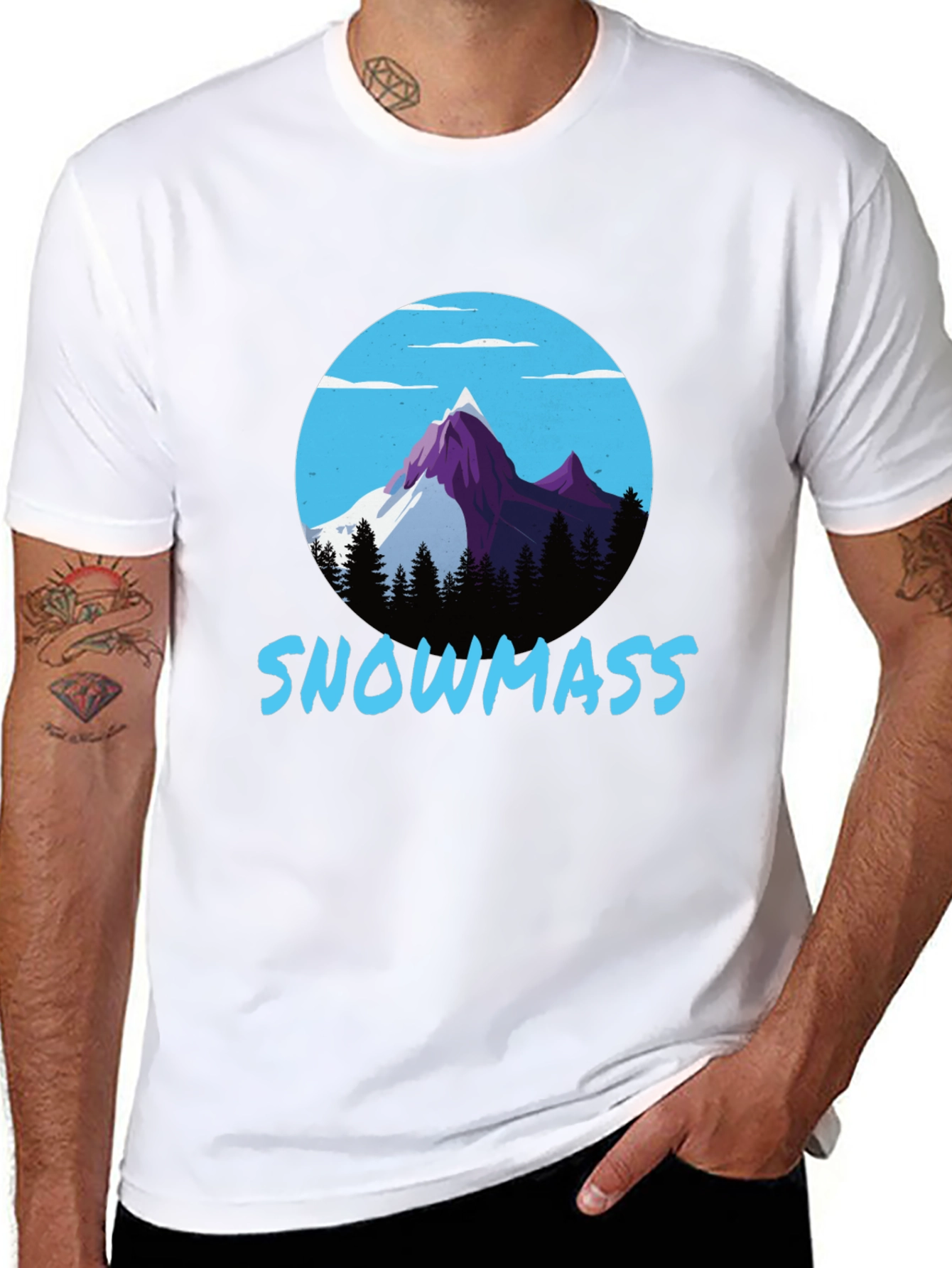 Snowmass Mountain Graphic Tee - Black