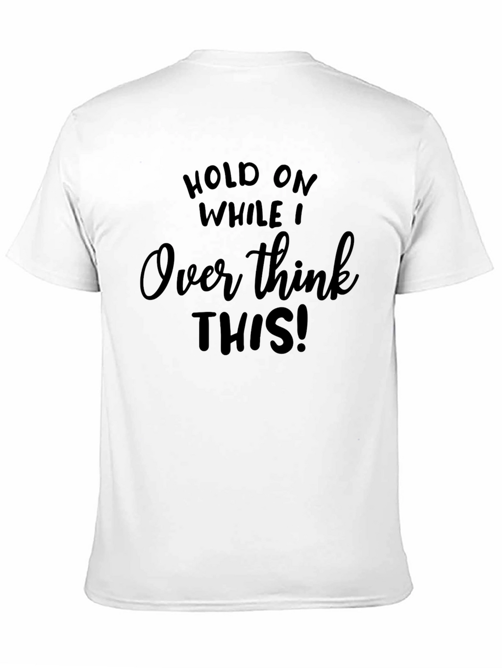 Overthink This! Graphic Tee - Black Cotton