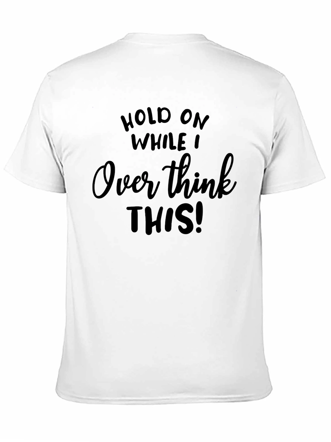 Overthink This! Graphic Tee - Black Cotton