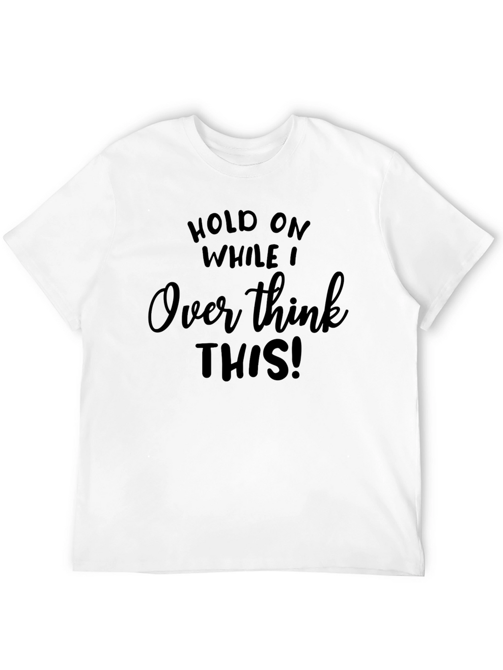 Overthink This! Graphic Tee - Black Cotton