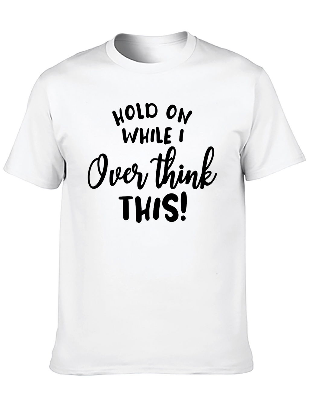 Overthink This! Graphic Tee - Black Cotton