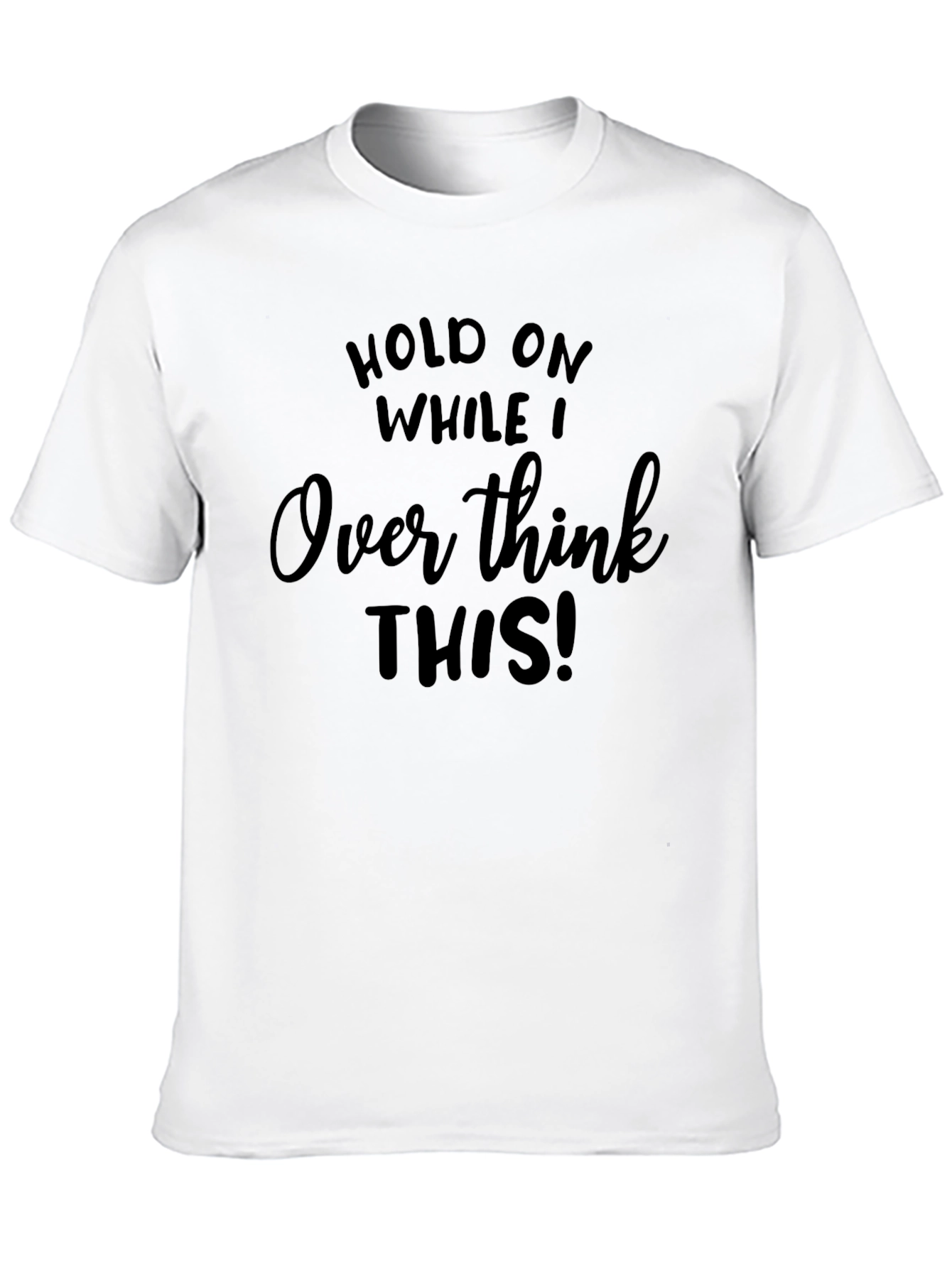 Overthink This! Graphic Tee - Black Cotton