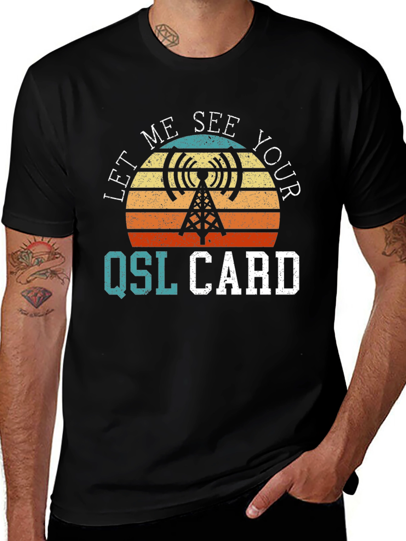 Let Me See Your QSL Card T-Shirt - Amateur Radio Tee