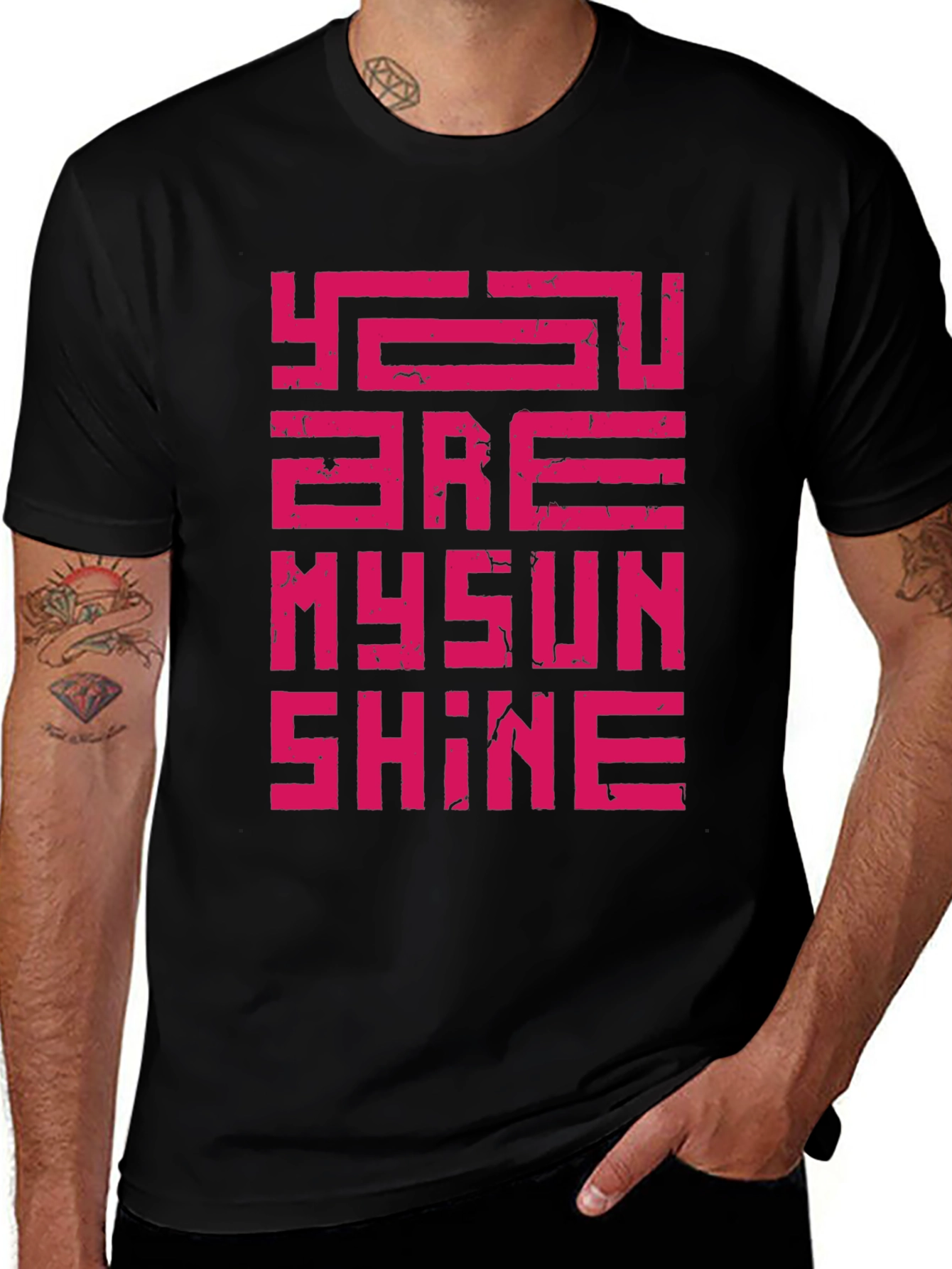 You Are My Sunshine Graphic T-Shirt - Black