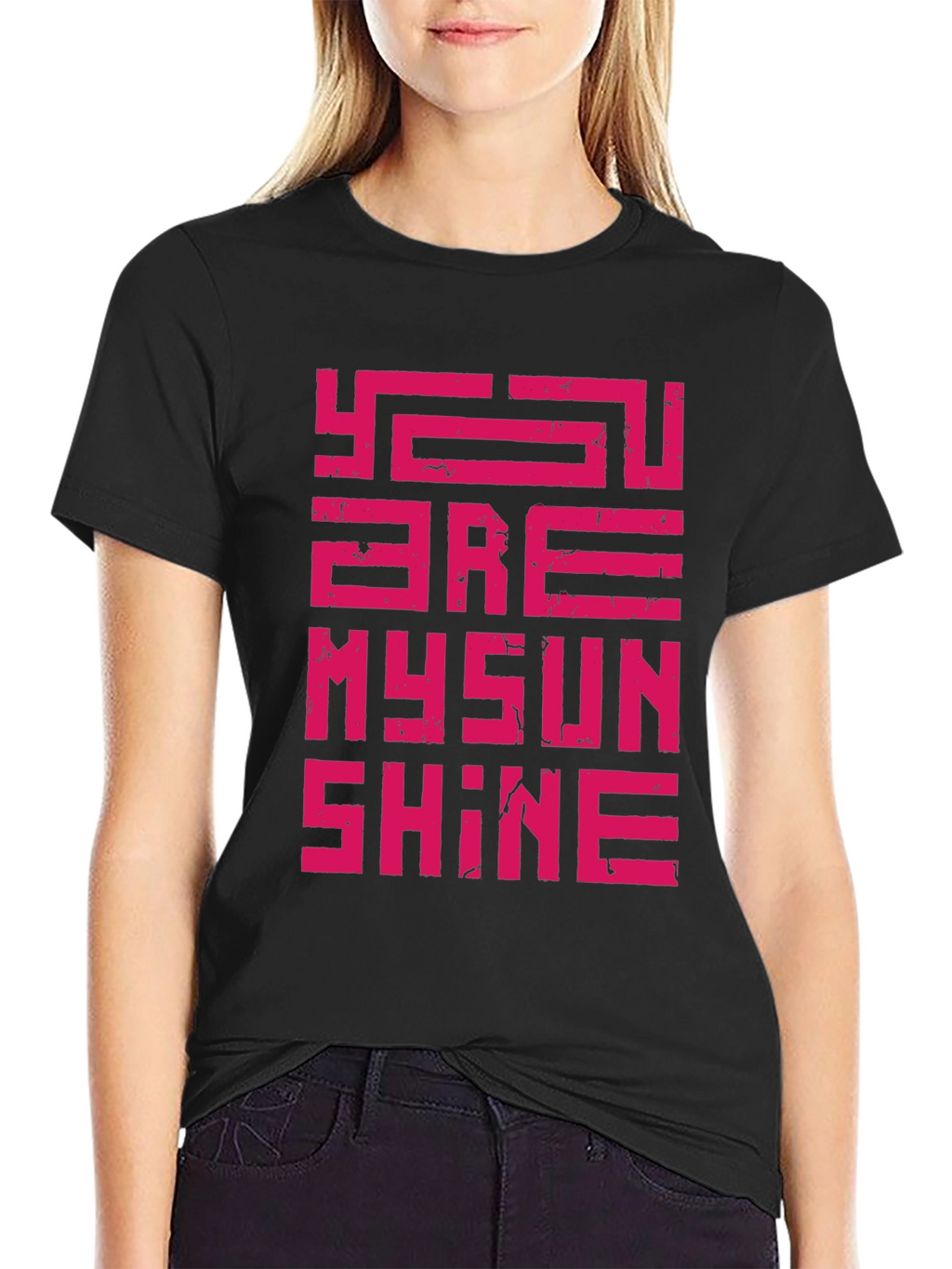 You Are My Sunshine Graphic T-Shirt - Black