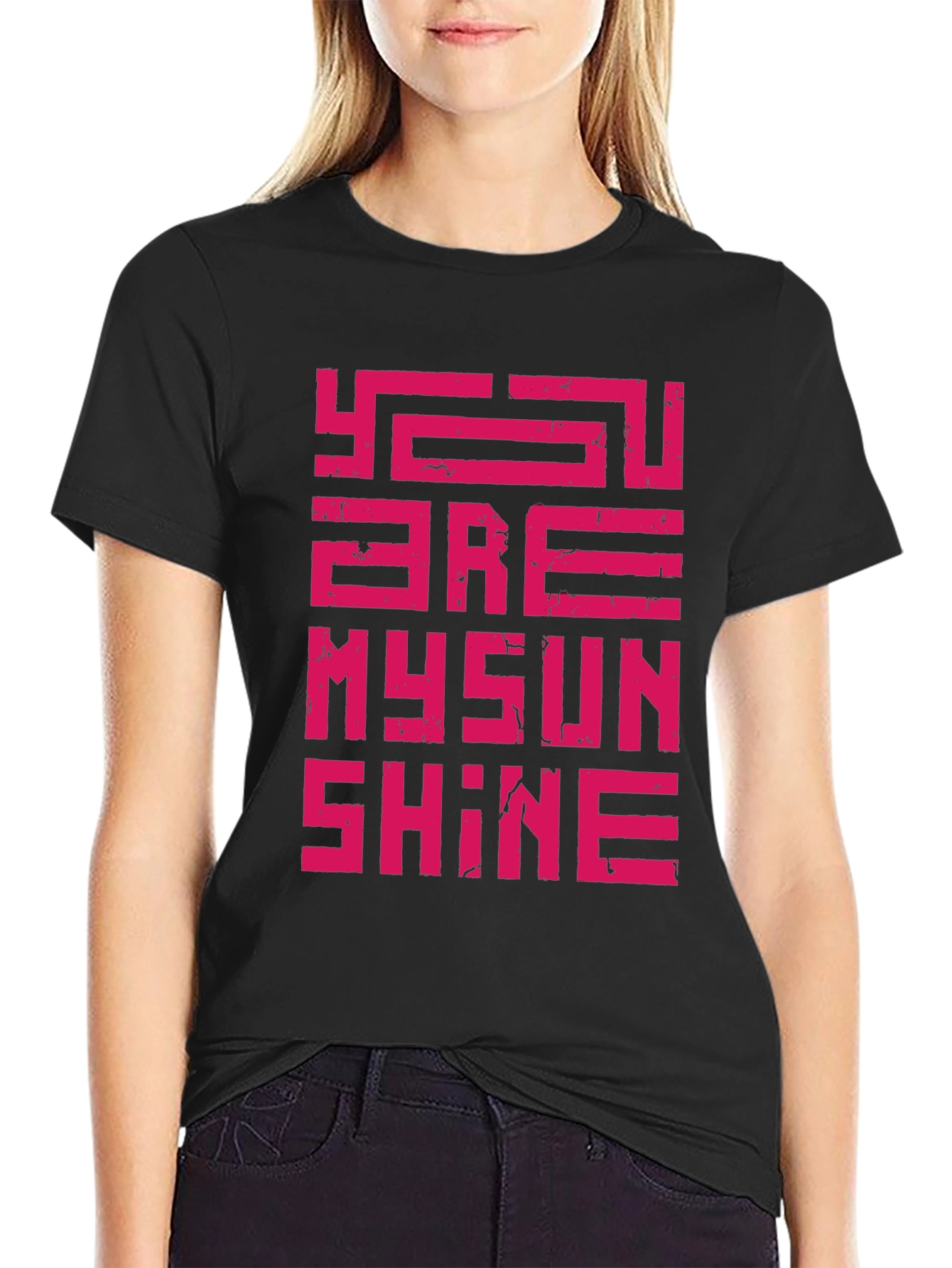 You Are My Sunshine Graphic T-Shirt - Black