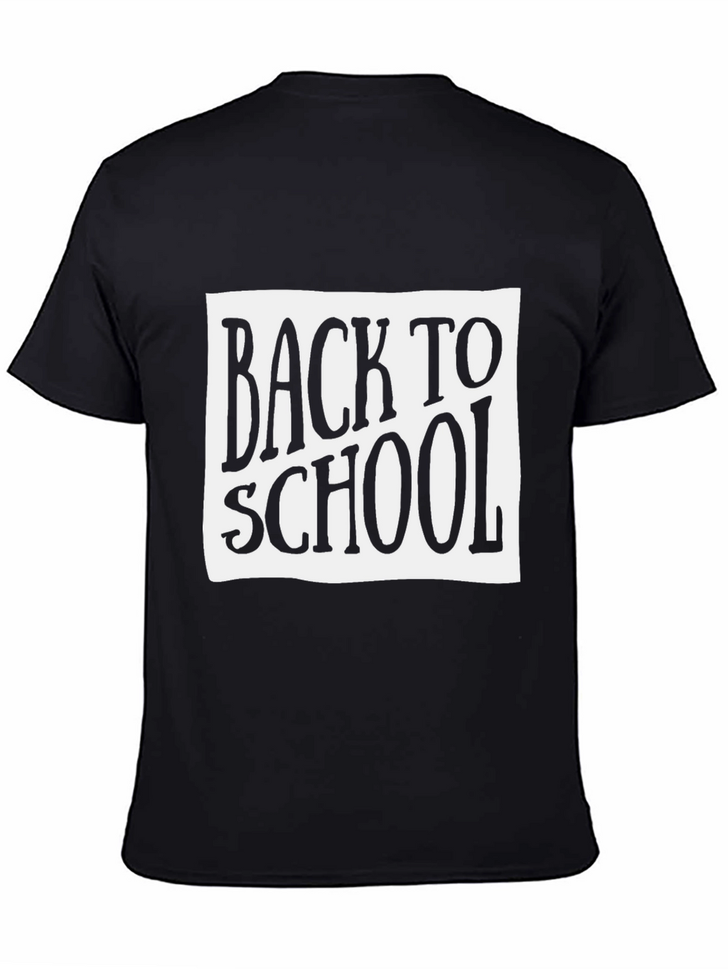 Back to School Graphic Tee - Black Cotton T-Shirt