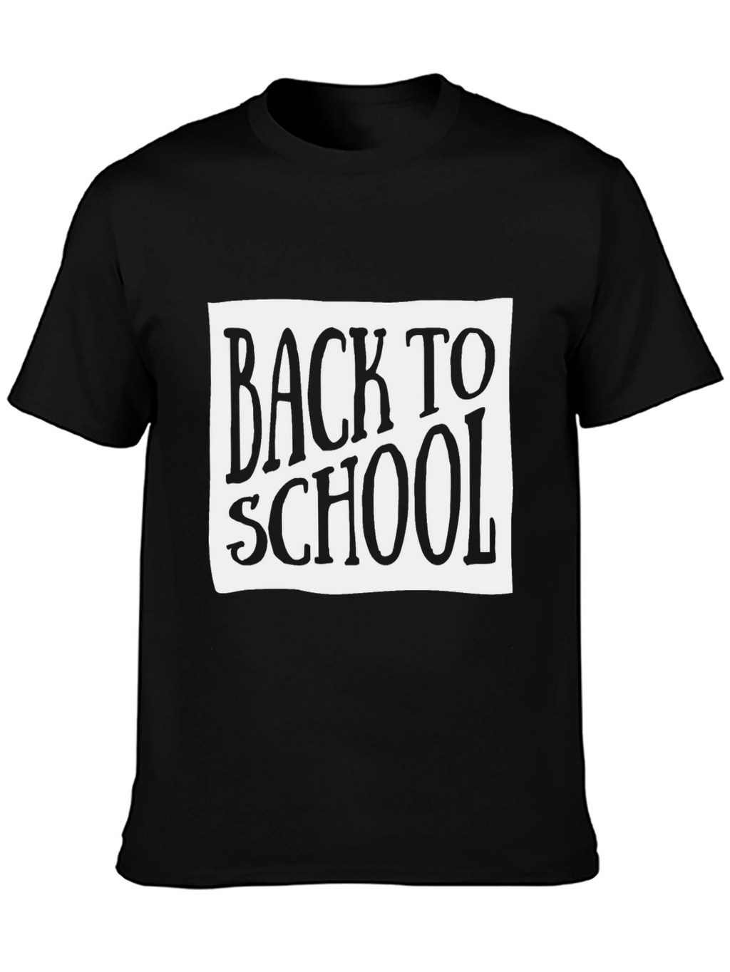 Back to School Graphic Tee - Black Cotton T-Shirt
