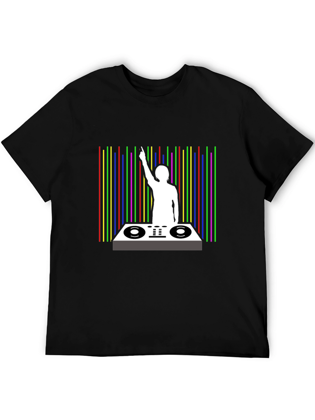 DJ Graphic Black T-Shirt - Music Lover Tee