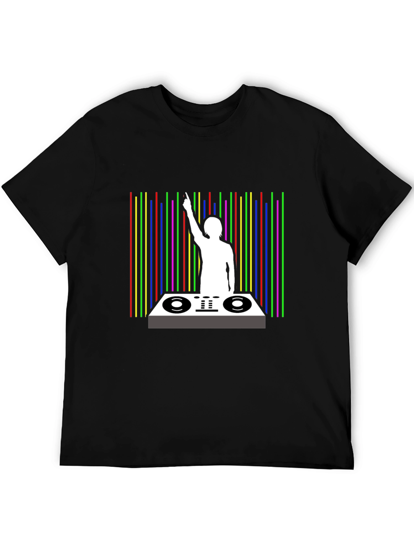 DJ Graphic Black T-Shirt - Music Lover Tee