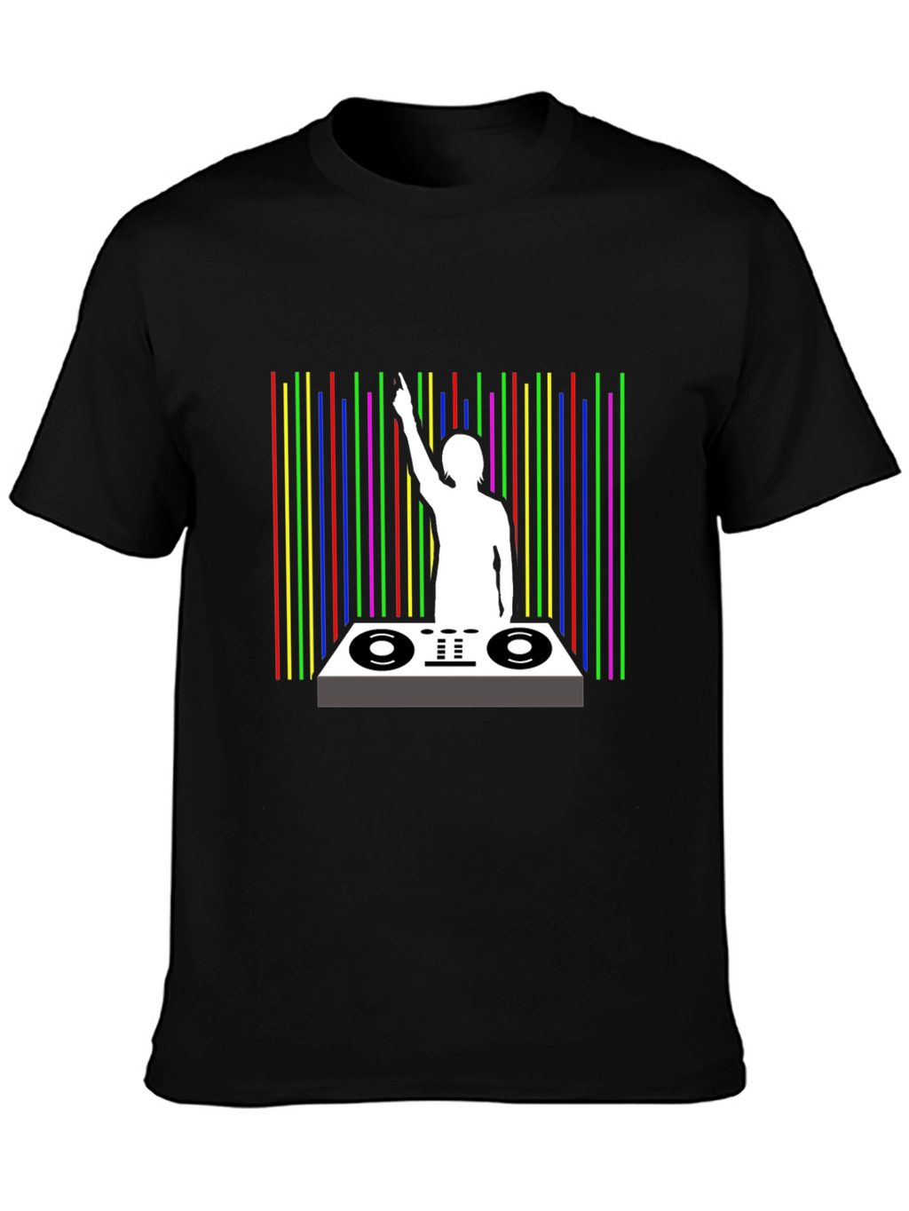 DJ Graphic Black T-Shirt - Music Lover Tee