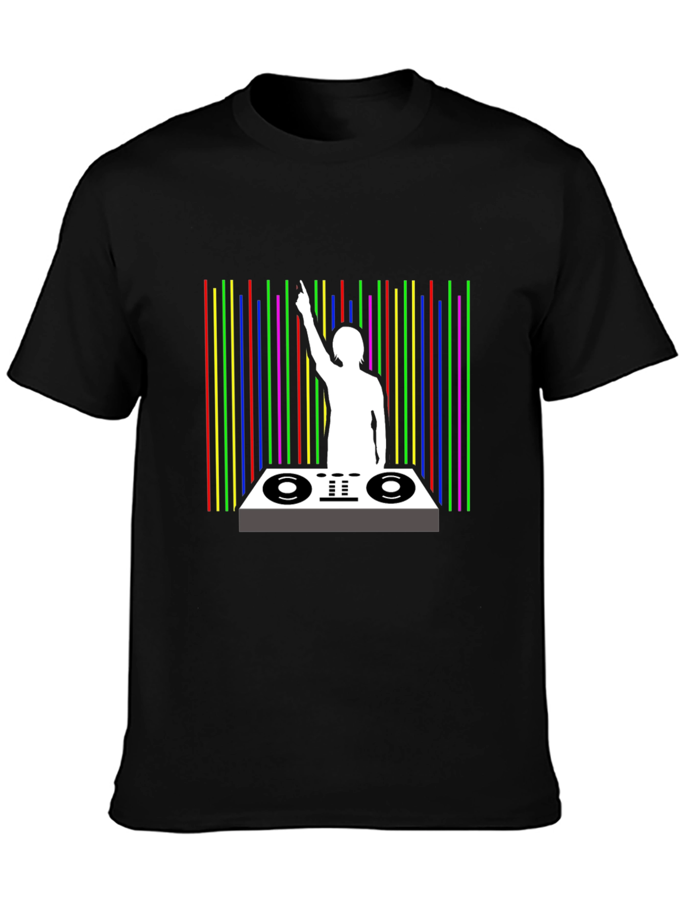 DJ Graphic Black T-Shirt - Music Lover Tee