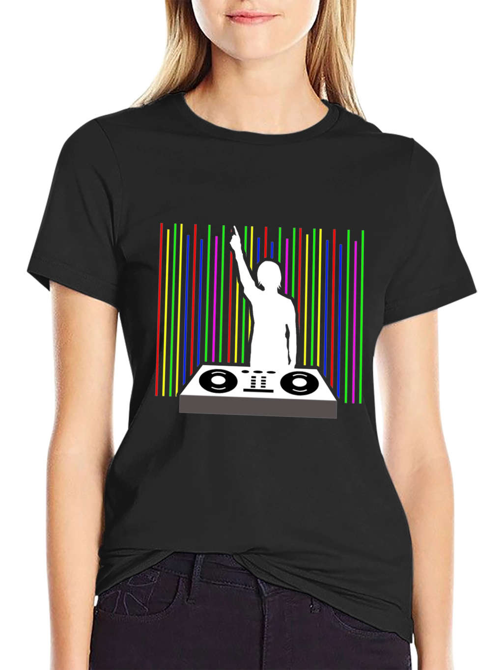 DJ Graphic Black T-Shirt - Music Lover Tee