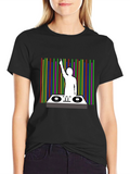 DJ Graphic Black T-Shirt - Music Lover Tee