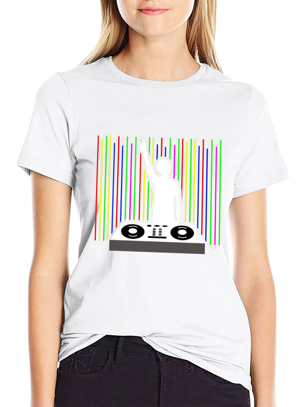 DJ Graphic Black T-Shirt - Music Lover Tee